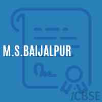 M.S.Baijalpur Middle School Logo