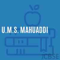 U.M.S. Mahuaddi Middle School Logo