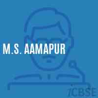 M.S. Aamapur Middle School Logo