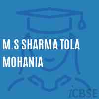 M.S Sharma Tola Mohania Middle School Logo