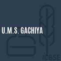U.M.S. Gachiya Middle School Logo