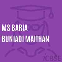 Ms Baria Buniadi Maithan Middle School Logo