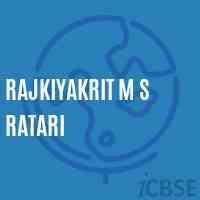 Rajkiyakrit M S Ratari Middle School Logo