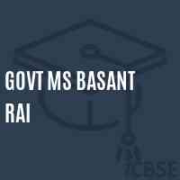 Govt Ms Basant Rai Middle School Logo