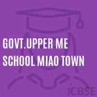 Govt.Upper Me School Miao Town Logo