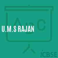 U.M.S Rajan Middle School Logo