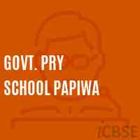 Govt. Pry School Papiwa Logo