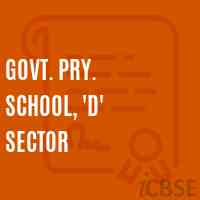 Govt. Pry. School, 'D' Sector Logo