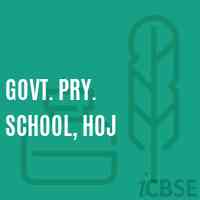 Govt. Pry. School, Hoj Logo