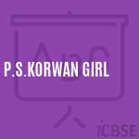 P.S.Korwan Girl Primary School Logo