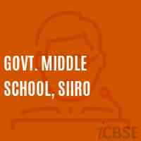 Govt. Middle School, Siiro Logo