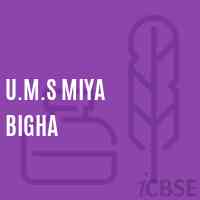 U.M.S Miya Bigha Middle School Logo