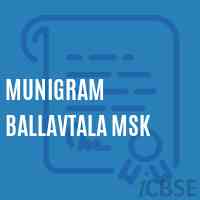 Munigram Ballavtala Msk School Logo