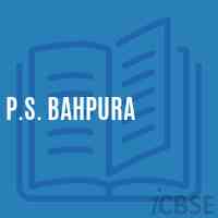 P.S. Bahpura Primary School Logo