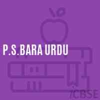 P.S.Bara Urdu Primary School Logo