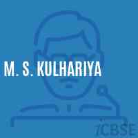 M. S. Kulhariya Middle School Logo
