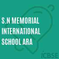 S.N Memorial International School Ara Logo