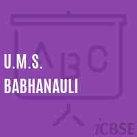 U.M.S. Babhanauli Middle School Logo