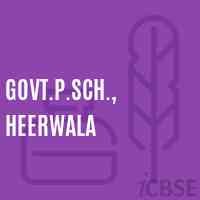 Govt.P.Sch., Heerwala Primary School Logo