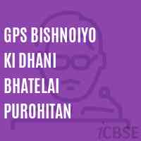 Gps Bishnoiyo Ki Dhani Bhatelai Purohitan Primary School Logo
