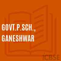 Govt.P.Sch., Ganeshwar Primary School Logo