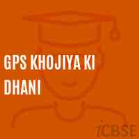 Gps Khojiya Ki Dhani Primary School Logo