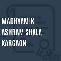 Madhyamik Ashram Shala Kargaon Secondary School Logo