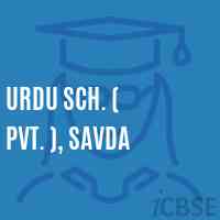Urdu Sch. ( Pvt. ), Savda Middle School Logo
