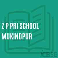 Z P Pri School Mukindpur Logo