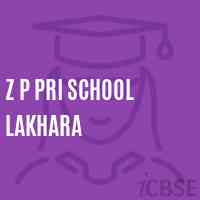 Z P Pri School Lakhara Logo