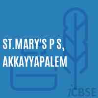St.Mary'S P S, Akkayyapalem Primary School Logo