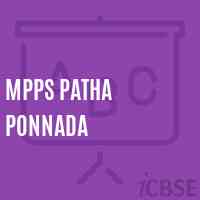 Mpps Patha Ponnada Primary School Logo