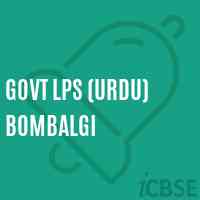 Govt Lps (Urdu) Bombalgi Primary School Logo
