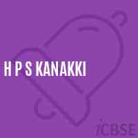 H P S Kanakki Middle School Logo