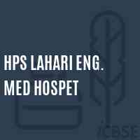 Hps Lahari Eng. Med Hospet Middle School Logo