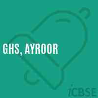 Ghs, Ayroor Senior Secondary School Logo