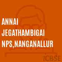 Annai Jegathambigai NPS,Nanganallur Primary School Logo