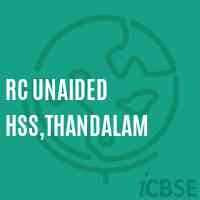 Rc Unaided Hss,Thandalam High School Logo
