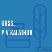 GHSS, P.V.Kalathur High School Logo