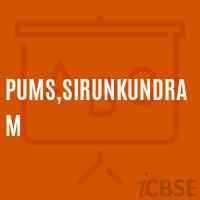 PUMS,Sirunkundram Middle School Logo