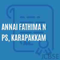 Annai Fathima N PS, Karapakkam Primary School Logo
