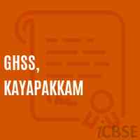 GHSS, Kayapakkam High School Logo