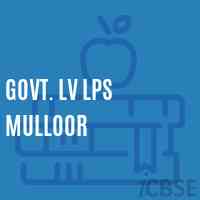 Govt. Lv Lps Mulloor Primary School Logo