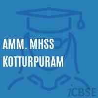 Amm. Mhss Kotturpuram Senior Secondary School Logo