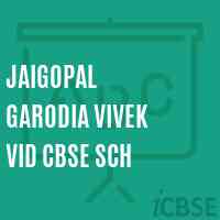 Jaigopal Garodia Vivek Vid CBSE sch Senior Secondary School Logo