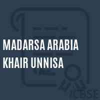Madarsa Arabia Khair Unnisa Primary School Logo