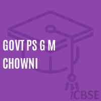 Govt Ps G M Chowni Primary School Logo