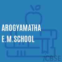 Arogyamatha E.M.School Logo