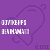 Govtkbhps Bevinamatti Middle School Logo