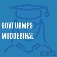 Govt Ubmps Muddebihal Middle School Logo